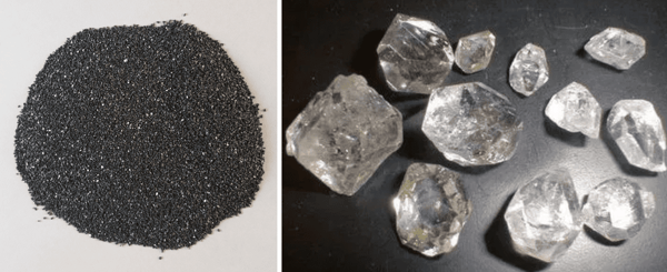silicon carbide and synthetic diamonds