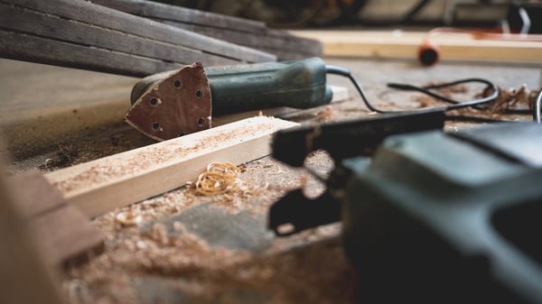 tools on a workbench